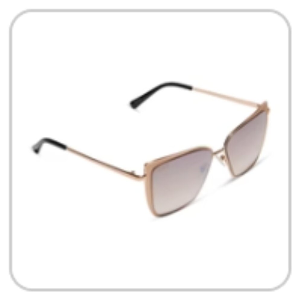 Diff Eyewear - Grace Sunglasses - Gold Taupe Rose Mirror - Picture 2 of 3
